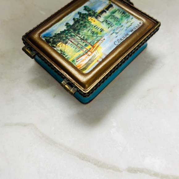 Claude Monet Trinket Box. Vintage painting trinket box. Artwork Trinket box. - Picture 3 of 8